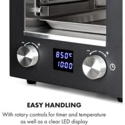 Klarstein Hannibal High-Temperature Grill Indoor 2,200W 850 ° C Stainless Steel Black -Home Appliance Store 33503366 5