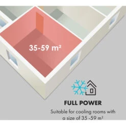 Klarstein Iceblock Air Conditioner 3-in-1 12,000 BTU / 3.5 KW 400 M³ / H Max. White -Home Appliance Store 33503427 3
