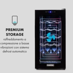 Klarstein Shiraz 15 Slim Uno Wine Fridge 44l Touch Control Panel 5-18°C 11 Klarstein Shiraz 15 Slim Uno Wine Fridge 44l Touch Control Panel 5-18°C -Home Appliance Store 33503464 5
