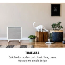 Klarstein Hot Spot Slimcurve Double Wave, 2-in-1 Heater, 1000W, Weekly Timer, Black -Home Appliance Store 33503471 3