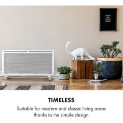 Klarstein Hot Spot Slimcurve Double Wave, Heater, 2000W, Weekly Timer, White 9 Klarstein Hot Spot Slimcurve Double Wave, Heater, 2000W, Weekly Timer, White -Home Appliance Store 33503480 3