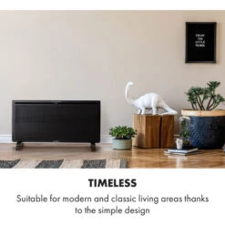 Klarstein Hot Spot Slimcurve Double Wave, Heater, 2000W, Weekly Timer, Black -Home Appliance Store 33503481 3