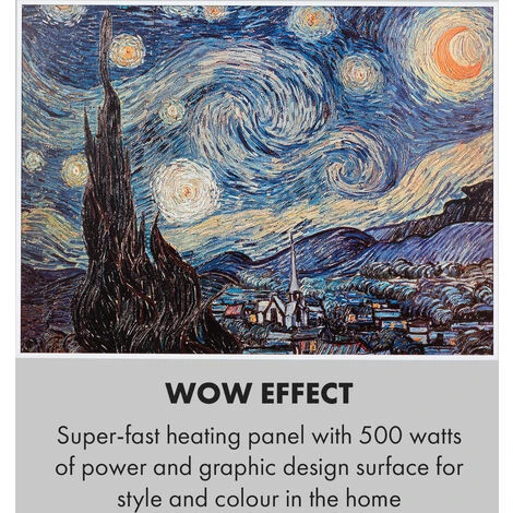 Klarstein Wonderwall Air Art Smart Infrared Heater 80x60cm 500W Starry Night 7 Klarstein Wonderwall Air Art Smart Infrared Heater 80x60cm 500W Starry Night - Image 5