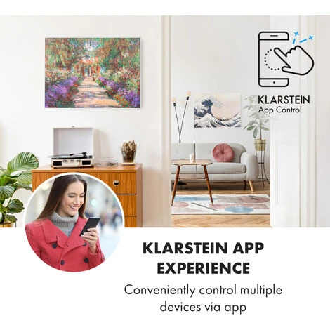 Klarstein Wonderwall Air Art Smart Infrared Heater 80x60cm 500W Garden Path 4 Klarstein Wonderwall Air Art Smart Infrared Heater 80x60cm 500W Garden Path - Image 2