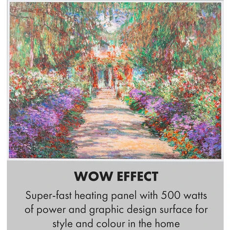 Klarstein Wonderwall Air Art Smart Infrared Heater 80x60cm 500W Garden Path 7 Klarstein Wonderwall Air Art Smart Infrared Heater 80x60cm 500W Garden Path - Image 5