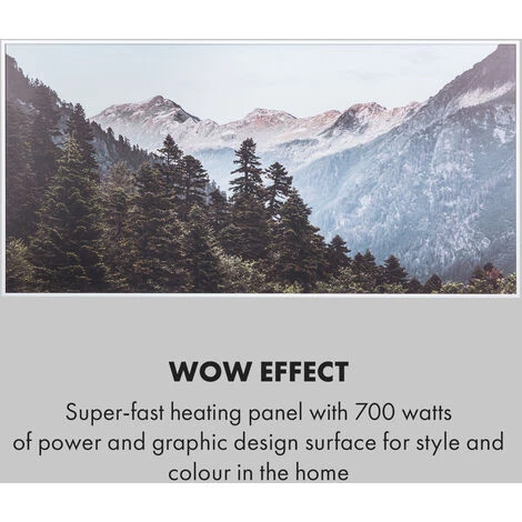 Klarstein Wonderwall Air Art Smart Infrared Heater 120x60cm 700W App Mountains 7 Klarstein Wonderwall Air Art Smart Infrared Heater 120x60cm 700W App Mountains - Image 5