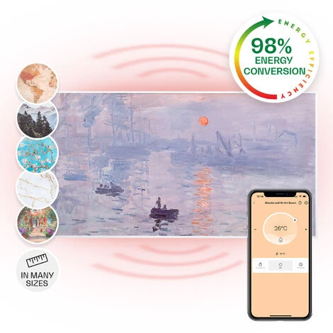 Klarstein Wonderwall Air Art Smart Infrared Heater 120x60cm 700W App Sunrise 3 Klarstein Wonderwall Air Art Smart Infrared Heater 120x60cm 700W App Sunrise