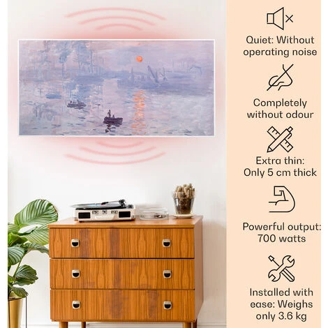 Klarstein Wonderwall Air Art Smart Infrared Heater 120x60cm 700W App Sunrise 4 Klarstein Wonderwall Air Art Smart Infrared Heater 120x60cm 700W App Sunrise - Image 2