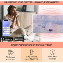 Klarstein Wonderwall Air Art Smart Infrared Heater 120x60cm 700W App Sunrise 9 Klarstein Wonderwall Air Art Smart Infrared Heater 120x60cm 700W App Sunrise -Home Appliance Store 33503527 3