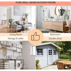 Klarstein Wonderwall Earth, Infrared Heater, 80x60cm, 550W, Wall Mounting, White -Home Appliance Store 33503540 5