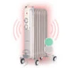 Klarstein Thermaxx Retroheat Oil Radiator 2000W Floor Rollers Taupe -Home Appliance Store 33503545 1