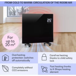 Klarstein Bornholm Single Smart Convection Heater 1000 W App Control -Home Appliance Store 33503550 4