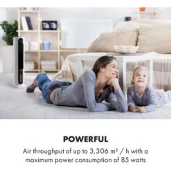 Klarstein Polar Tower Smart, Fan, Air Cooler, 7L, 85W, Remote Control, 5 X Ice Pack -Home Appliance Store 35647093 4