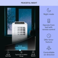 Klarstein Pure Blizzard Air Conditioner 3-in-1 Air Conditioner Dehumidifier & Fan 7000 BTU -Home Appliance Store 36382722 4