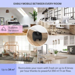 Klarstein Pure Blizzard Air Conditioner 3-in-1 Air Conditioner Dehumidifier & Fan 7000 BTU -Home Appliance Store 36382722 5