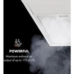 Klarstein Contempo 90, Extractor Hood, 175m³ / H, LED, Stainless Steel, Acrylic, Black -Home Appliance Store 36688355 4