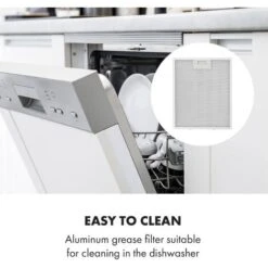 Klarstein Contempo 90, Extractor Hood, 175m³ / H, LED, Stainless Steel, Acrylic, Black -Home Appliance Store 36688355 5