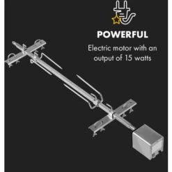 Klarstein Sauenland Pro XL, Suckling Pig Grill, Rotary Spit, 15W, 4 Rollers, Stainless Steel 11 Klarstein Sauenland Pro XL, Suckling Pig Grill, Rotary Spit, 15W, 4 Rollers, Stainless Steel -Home Appliance Store 39392490 5