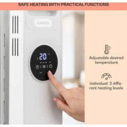 Klarstein Thermaxx Heatstream Oil Radiator 2500W 5-35 ° C 24h Timer White -Home Appliance Store 39612647 5