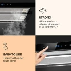 Klarstein Mariana Neo 60, Flat Screen Hood, 60cm, 640 M³ / H, Exhaust Air, LED -Home Appliance Store 42770283 4