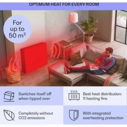 Klarstein Sanford Smart Oil Radiator 2500 W Power Weekly Timer LED Display Touch Panel Klarstein App -Home Appliance Store 93339064 5