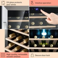 Klarstein Vinamour 32 Uno Wine Fridge 1 Zone 95 L / 36 Bottles 4-18°C Touch -Home Appliance Store 96890172 5