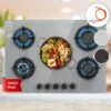 Klarstein Firetale Gas Hob 5-Burner 70 Cm Aluminium Burner Natural Gas/Propane Incl. Hose And Pressure Reducer 1 Klarstein Firetale Gas Hob 5-Burner 70 Cm Aluminium Burner Natural Gas/Propane Incl. Hose And Pressure Reducer -Home Appliance Store 97224510 1